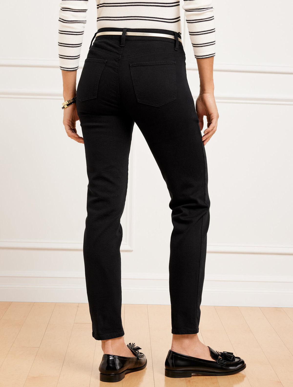Talbots SLIM ANKLE JEANS - BLACK