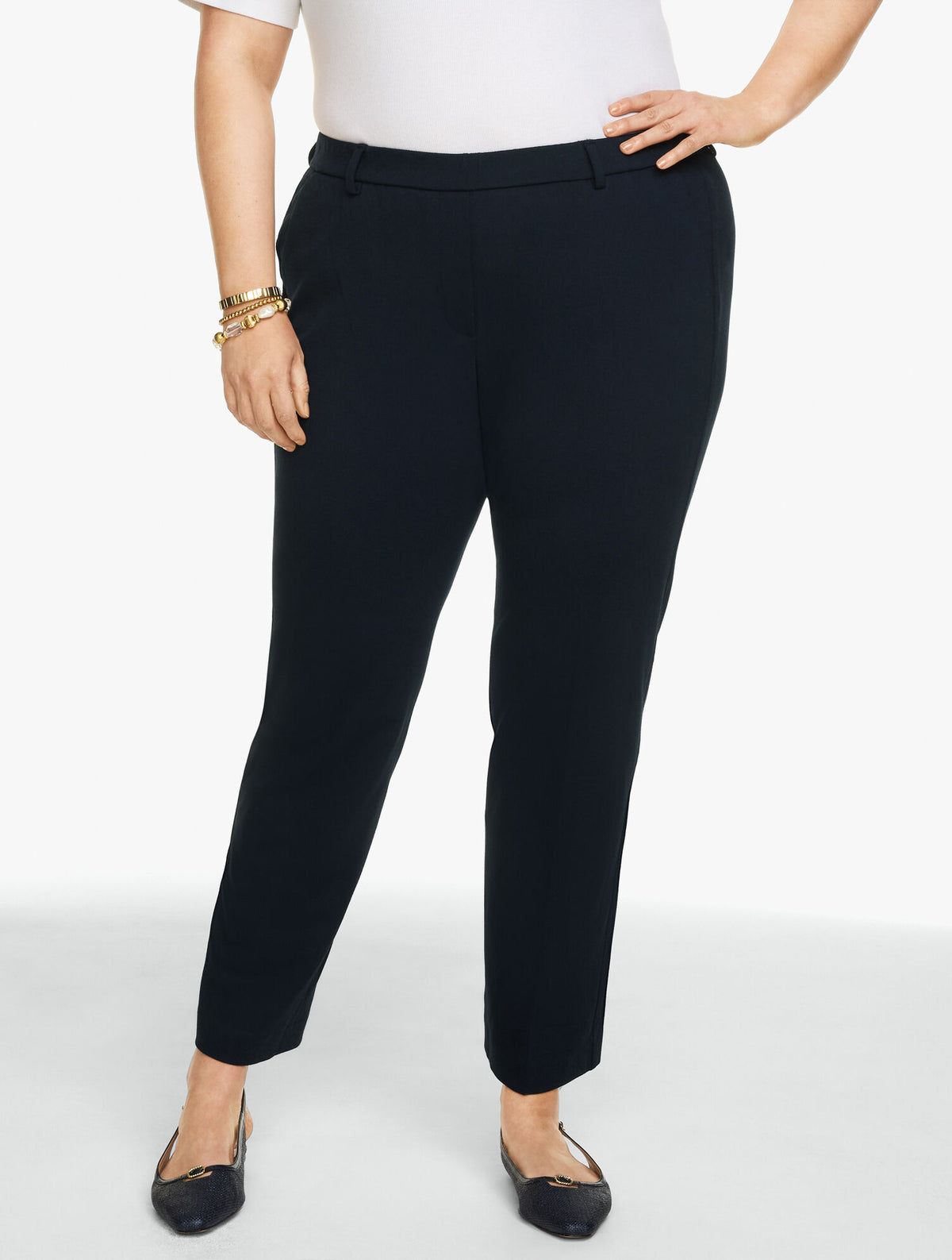 Talbots REFINED PONTE STRAIGHT LEG PANTS