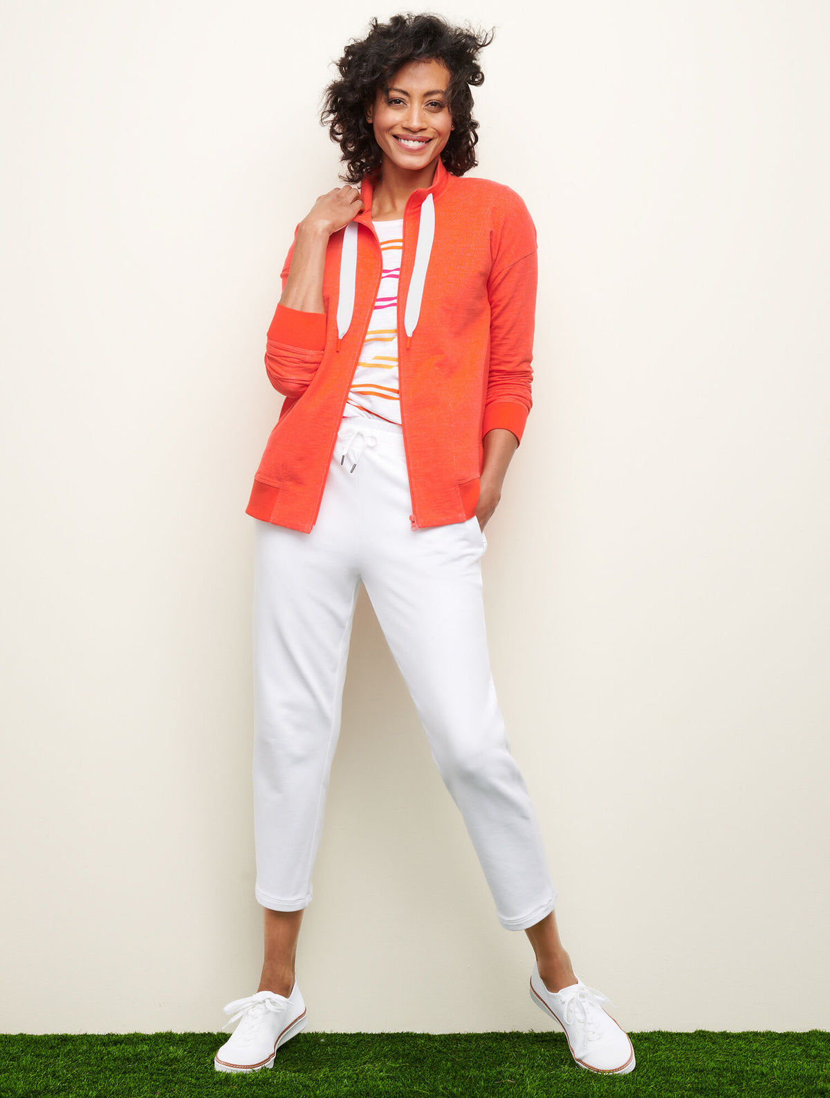 Talbots CROSS BACK TOP - BASHFUL STRIPE