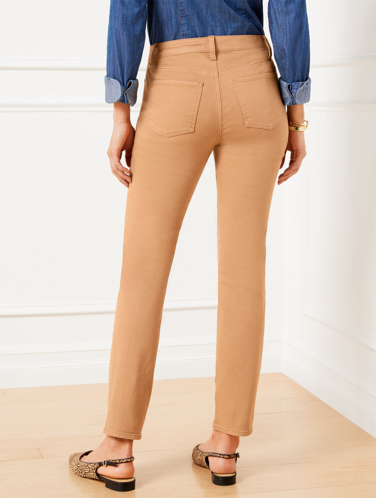 Talbots SLIM ANKLE JEANS - PIGMENT DYE