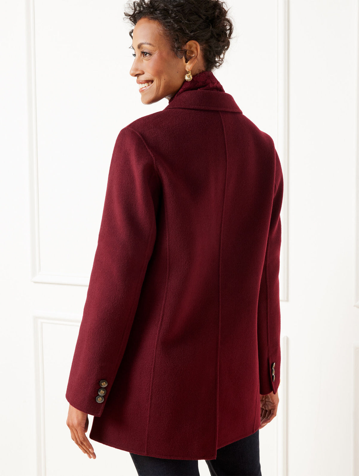 Talbots DOUBLE FACE WOOL BLEND BLAZER