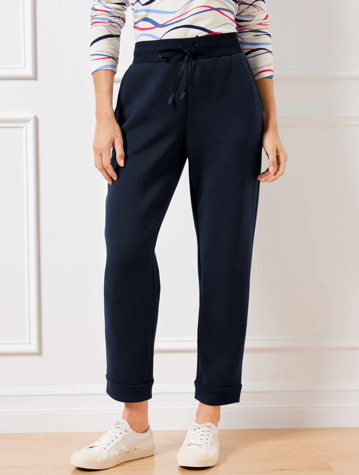 Talbots AIRKNIT STRETCH STRAIGHT LEG CUFF PANTS