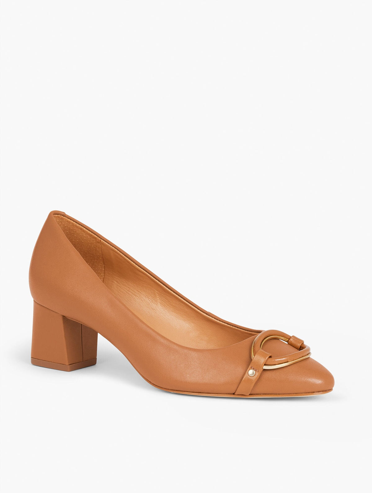 Talbots KAYLA BUCKLE BLOCK HEEL NAPPA PUMPS