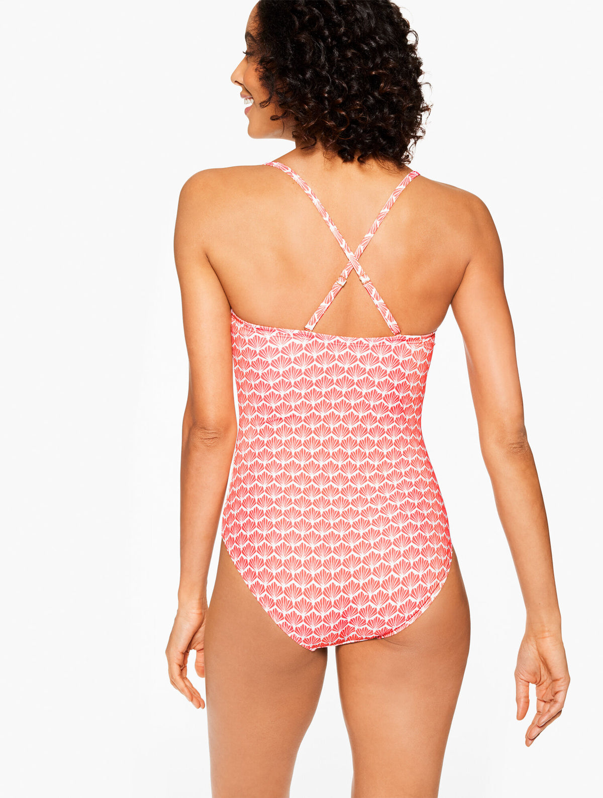 Talbots AQUA CLUB BANDEAU ONE-PIECE SWIMSUIT - FIJI SHELL