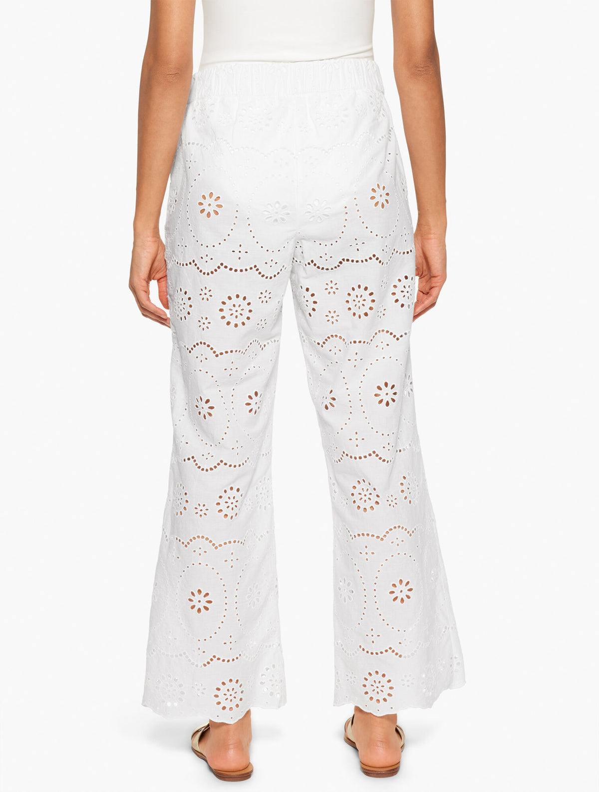 Talbots AQUA CLUB EYELET PANT COVER-UP