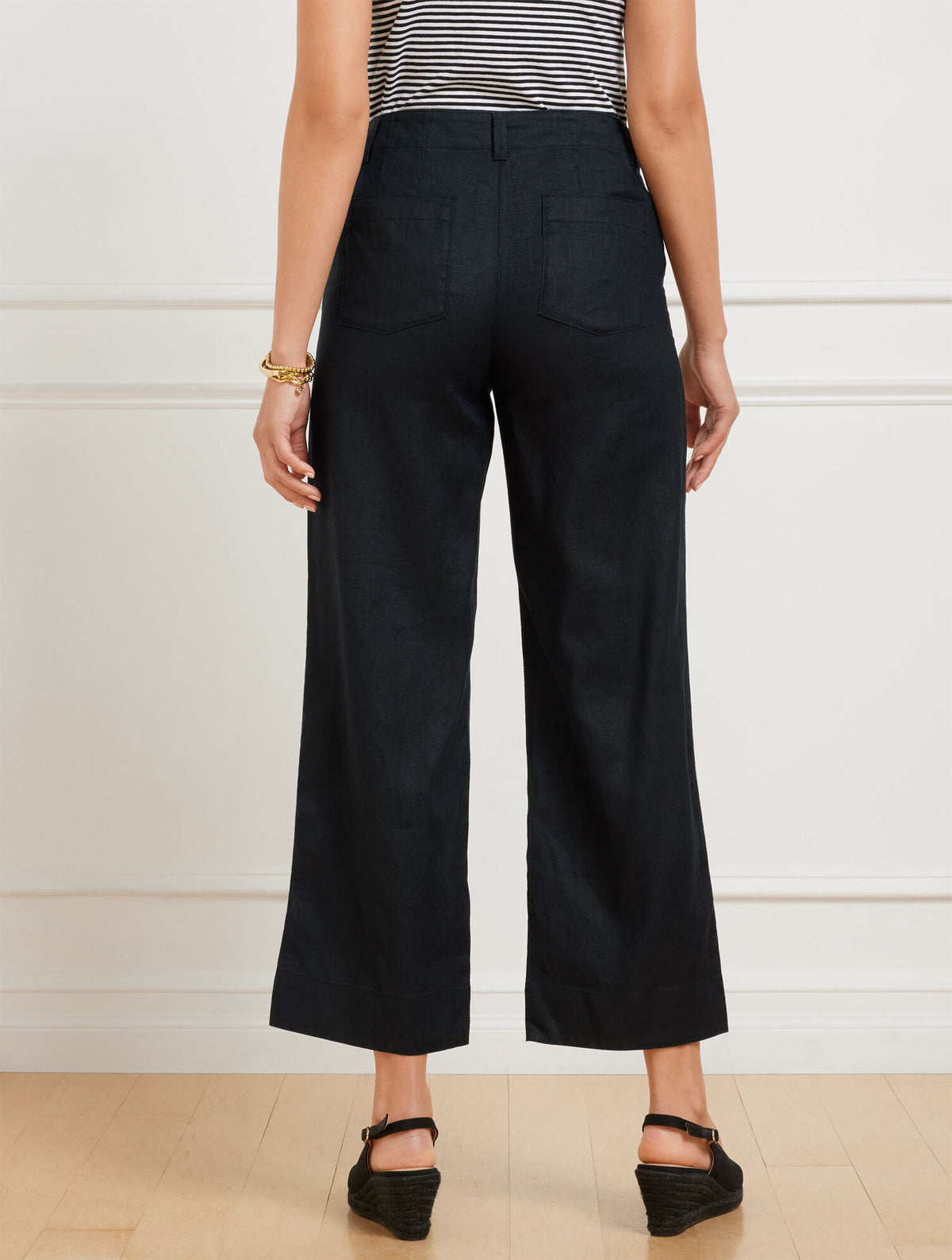 Talbots STRAIGHT ANKLE WASHED LINEN PANTS