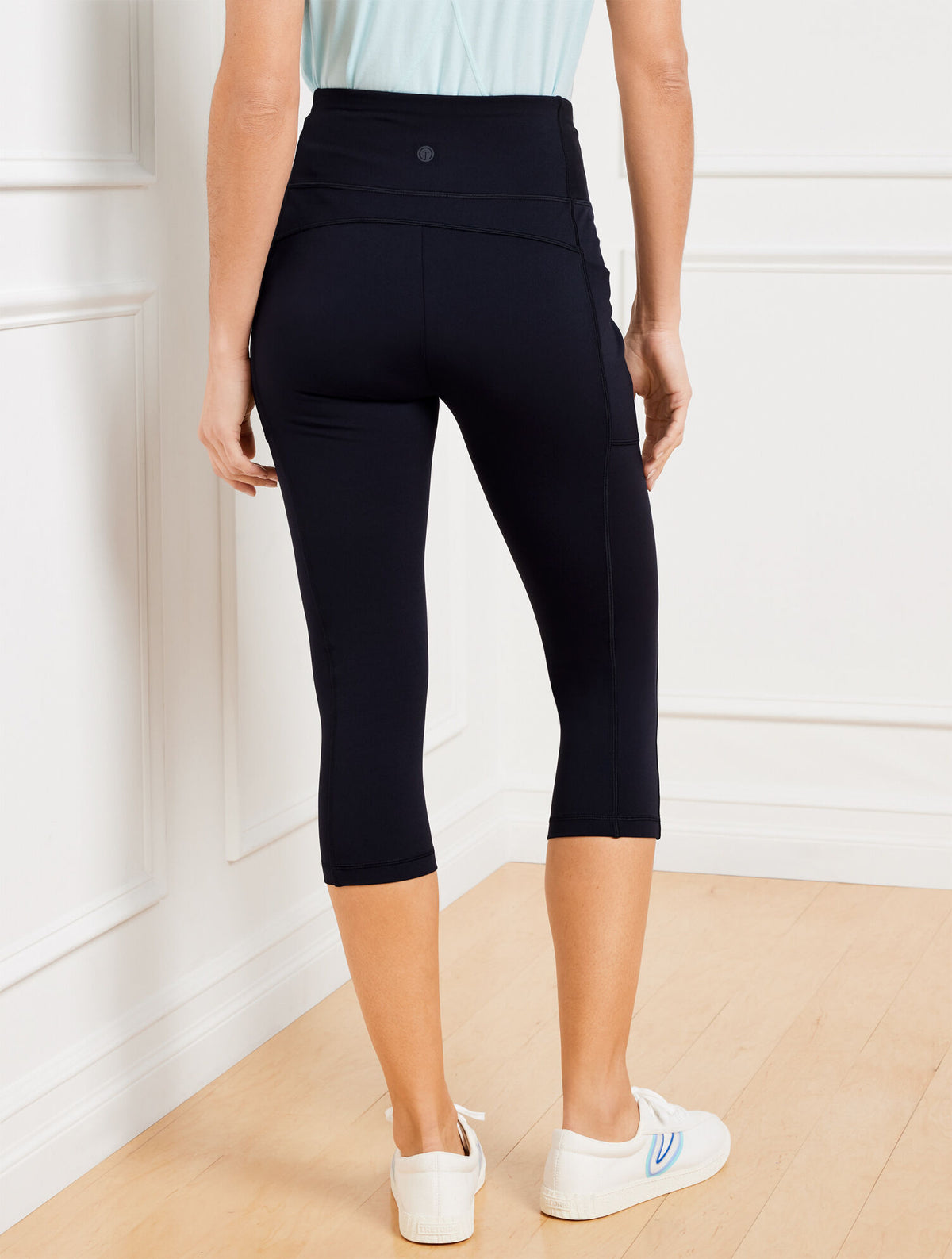 Talbots PERFORMANCE INTERLOCK HIGH WAIST CROP LEGGINGS