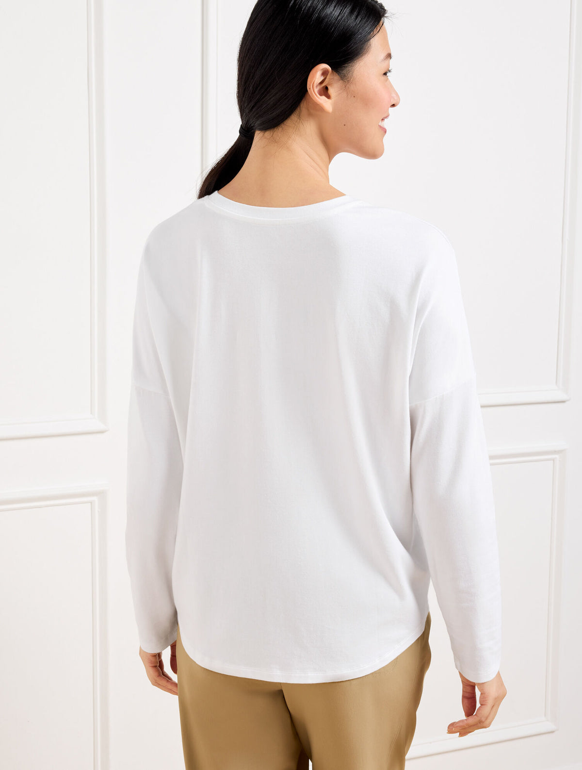 Talbots SUPERSOFT JERSEY BOXY TEE