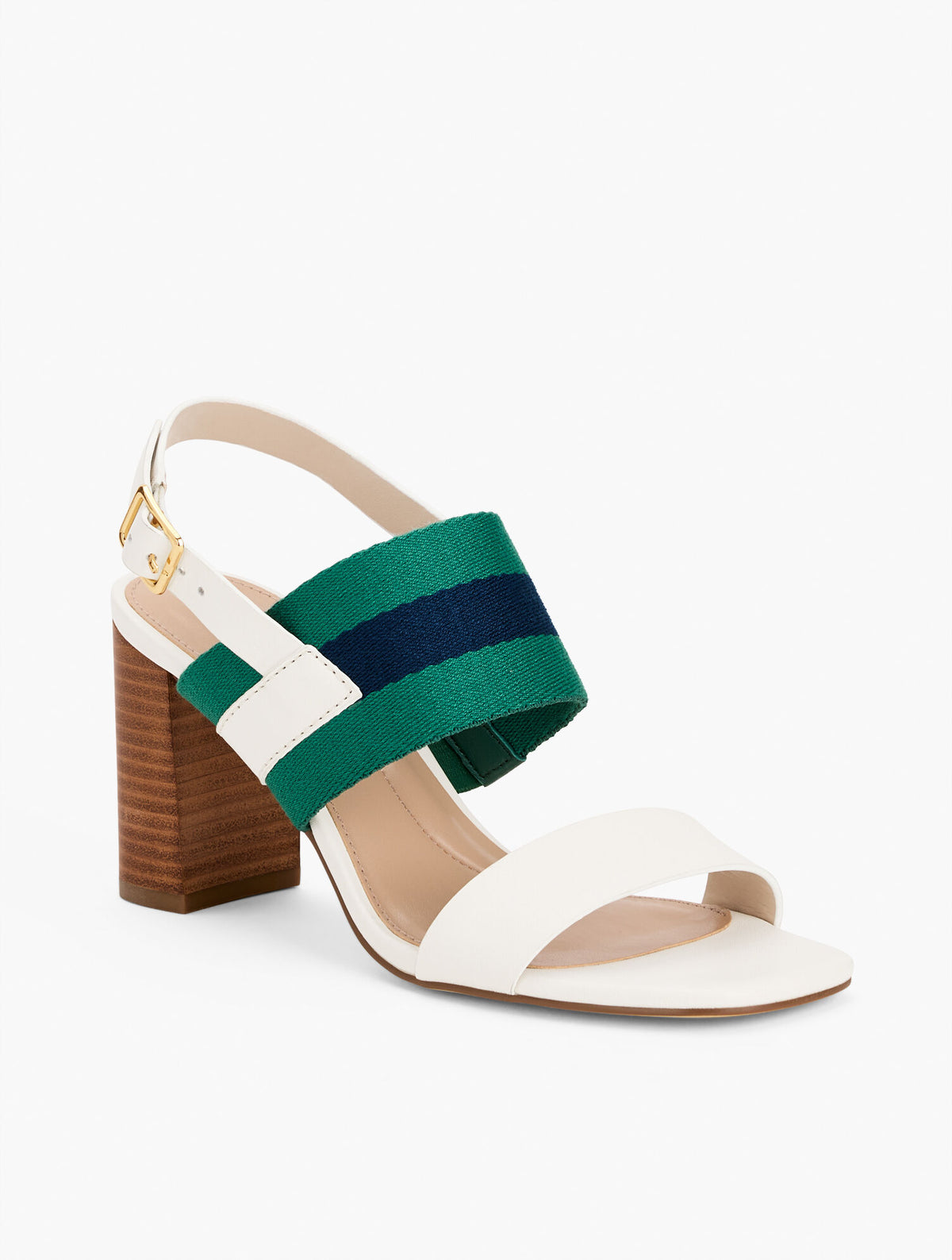 Talbots BETTE VACHETTA BLOCK HEEL SANDALS