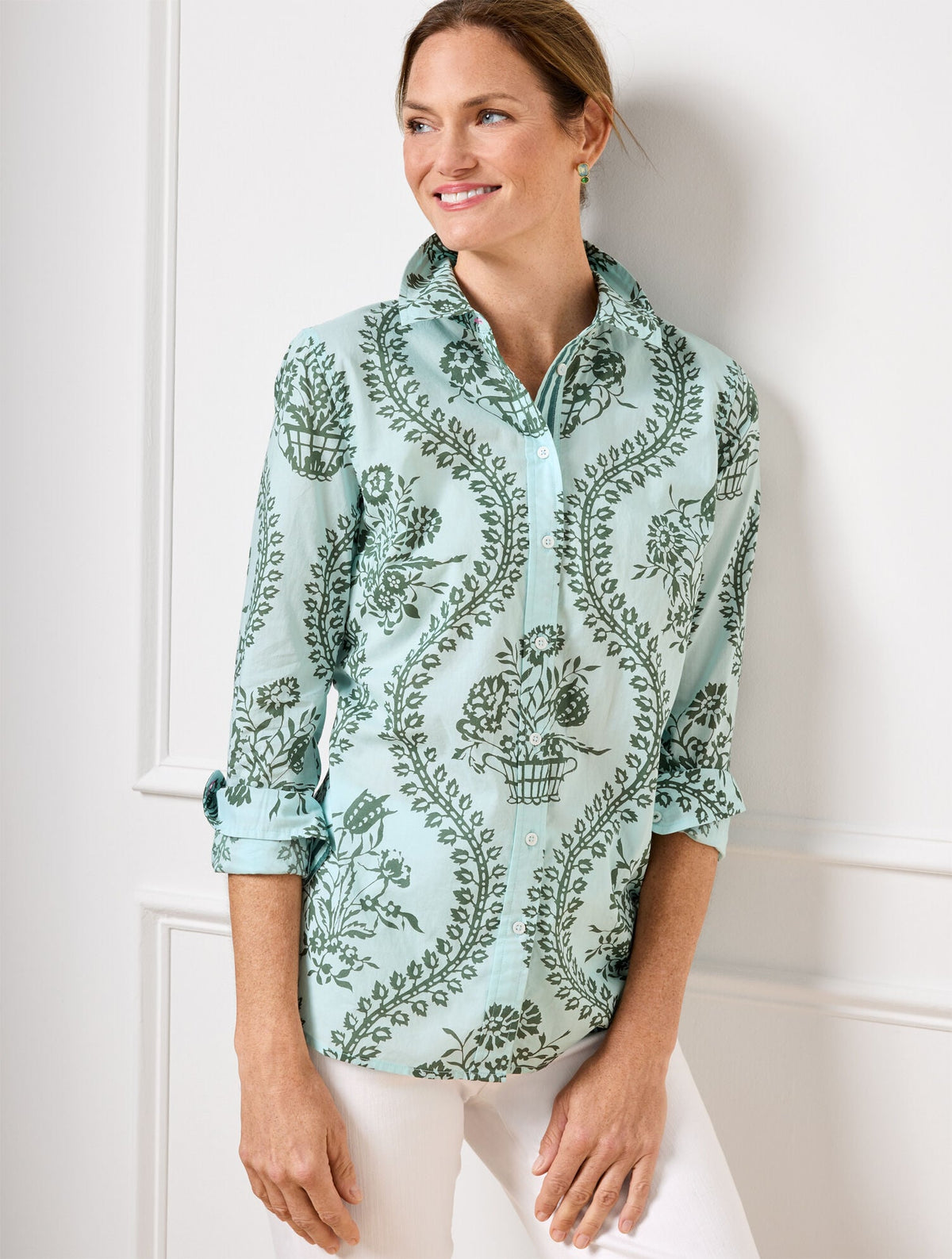Talbots MODERN CLASSIC SHIRT - FLOWING FLORAL