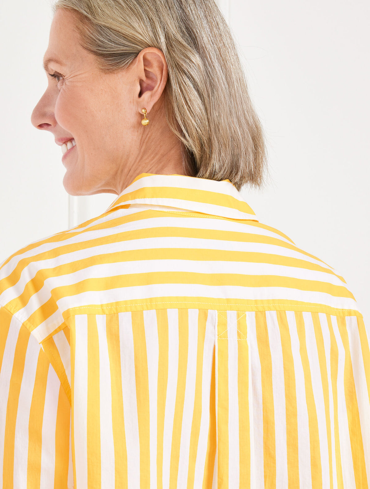 Talbots SHORT SHIRT - GARDEN STRIPE