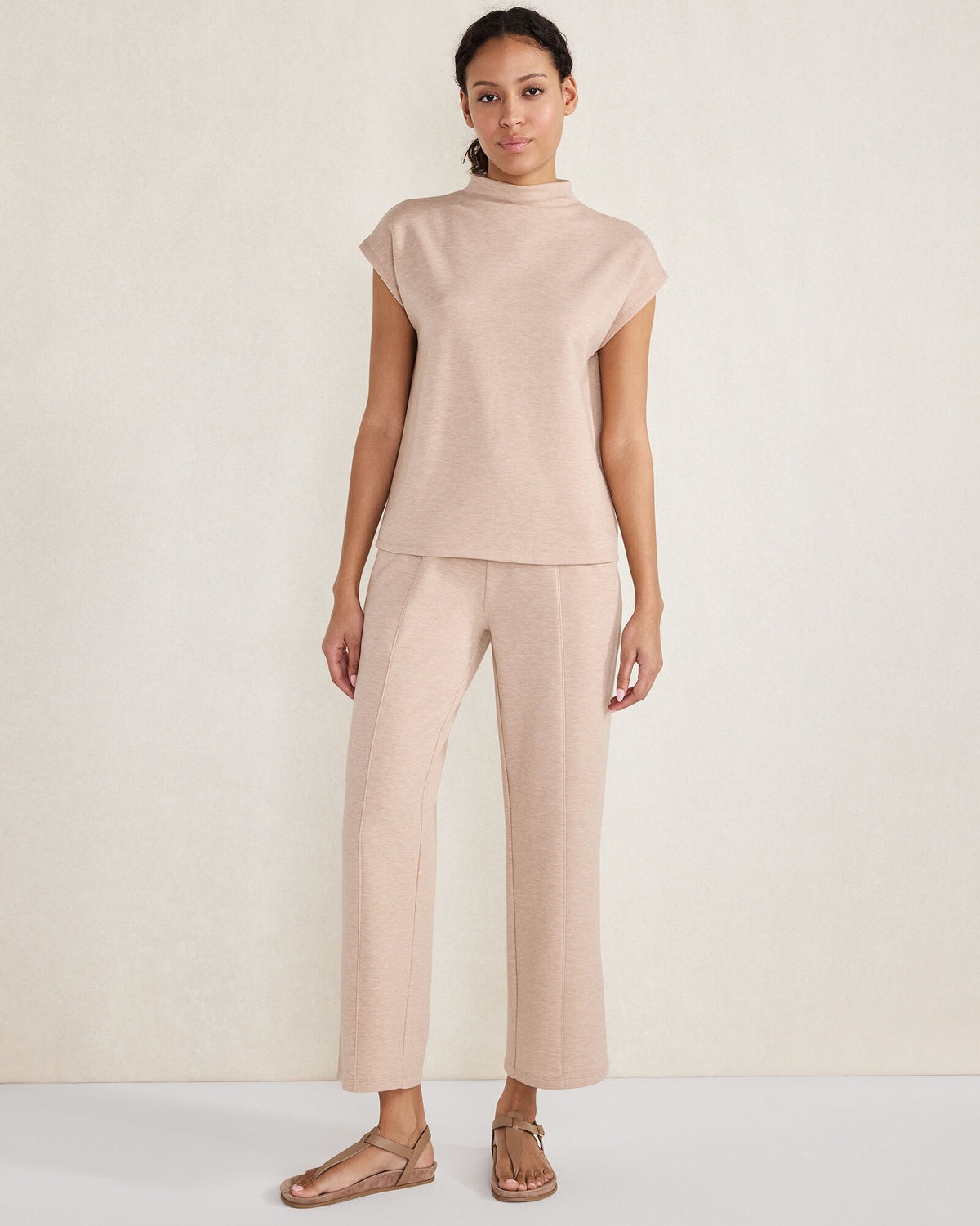 Talbots FLEECE FUNNEL NECK TOP