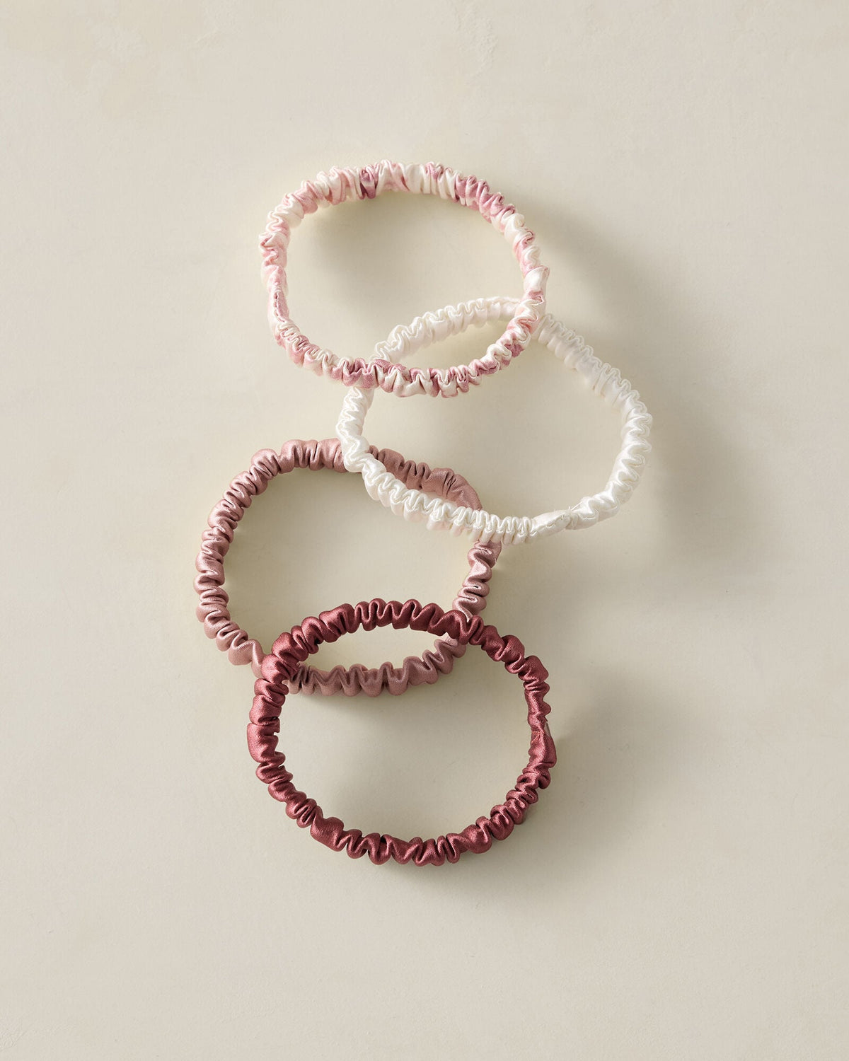 Talbots WASHABLE SILK HAIR TIES — MACARON MULTI