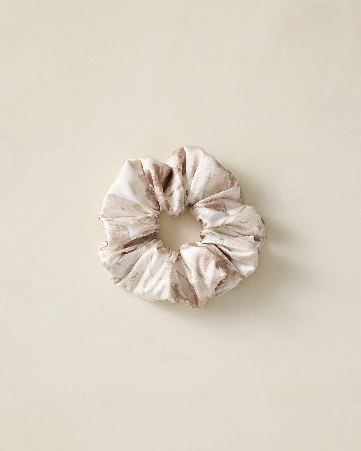 Talbots WASHABLE SILK TRANQUIL FLORAL SCRUNCHIE