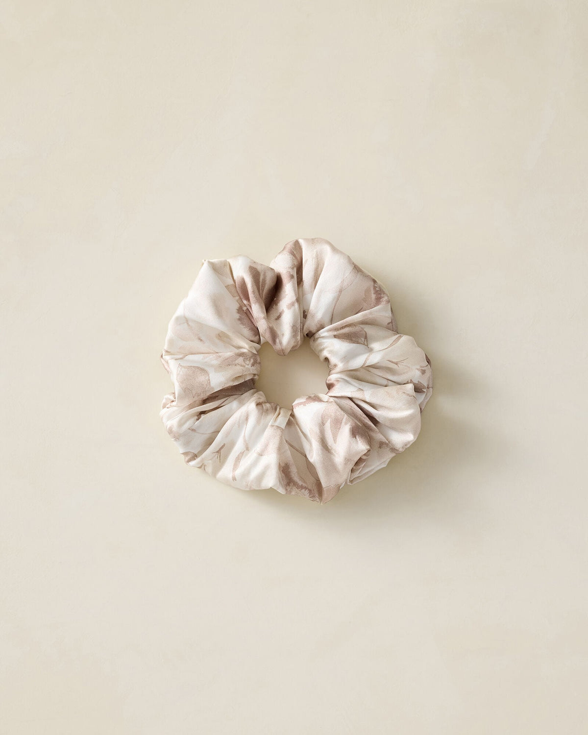 Talbots WASHABLE SILK TRANQUIL FLORAL SCRUNCHIE