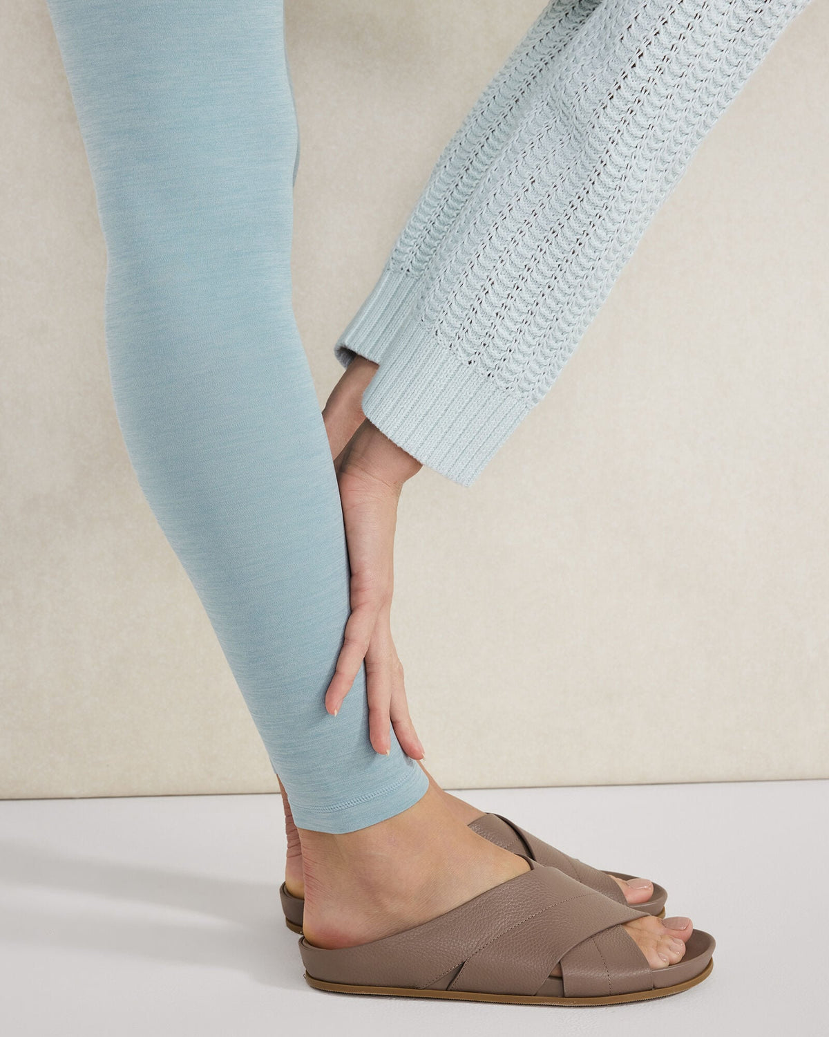 Talbots LEATHER CRISS-CROSS SANDALS