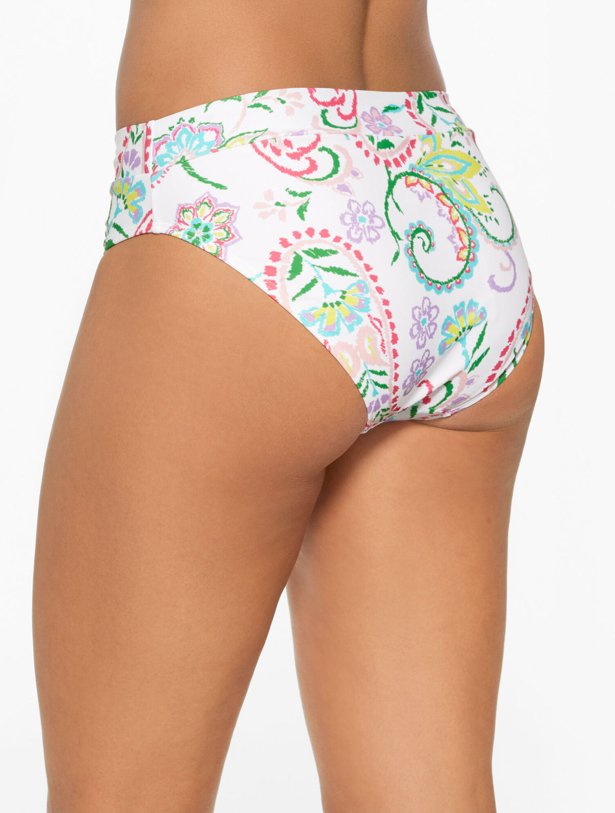 Talbots AQUA CLUB HIGH WAIST SWIM BOTTOM - ISLAND PAISLEY