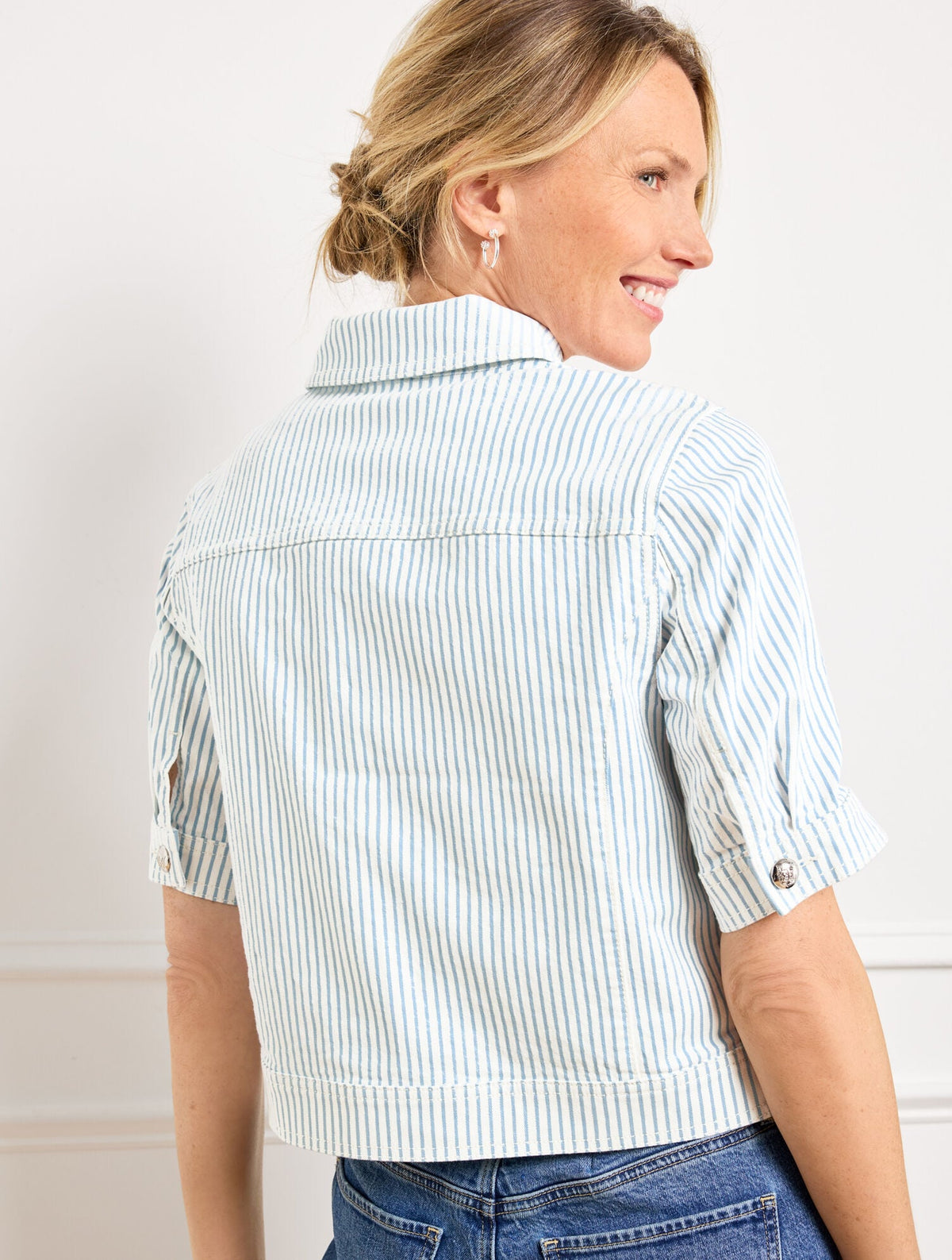 Talbots AWNING STRIPE JACKET