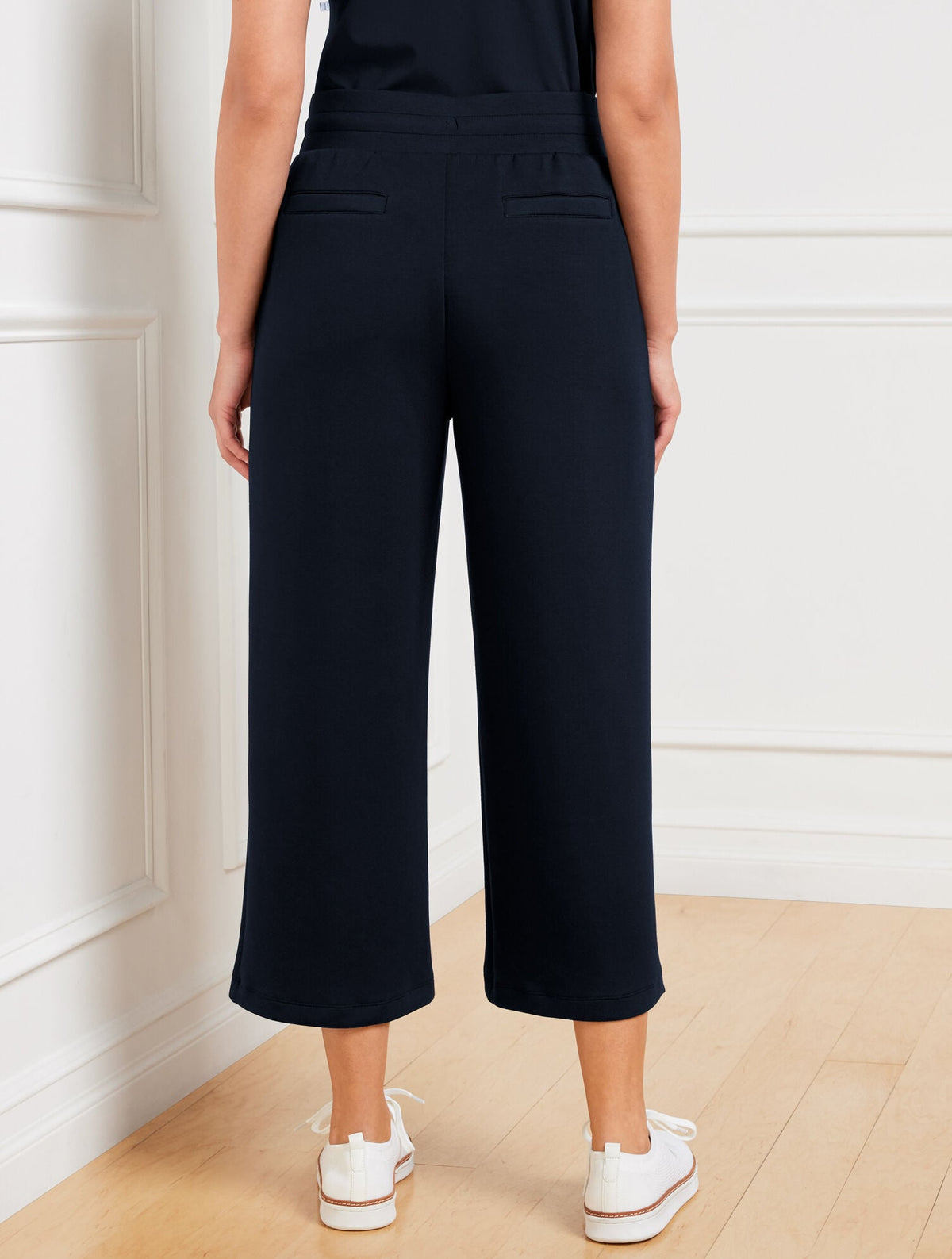 Talbots AIRKNIT STRETCH WIDE CROP PANTS