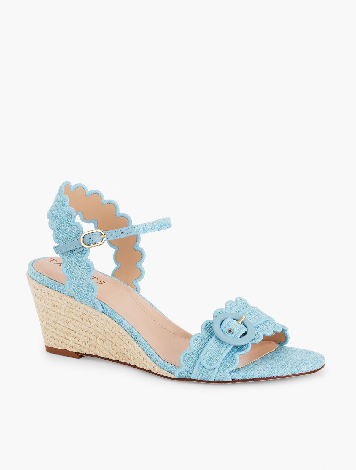 Talbots ROYCE SCALLOPED WEDGE SANDALS