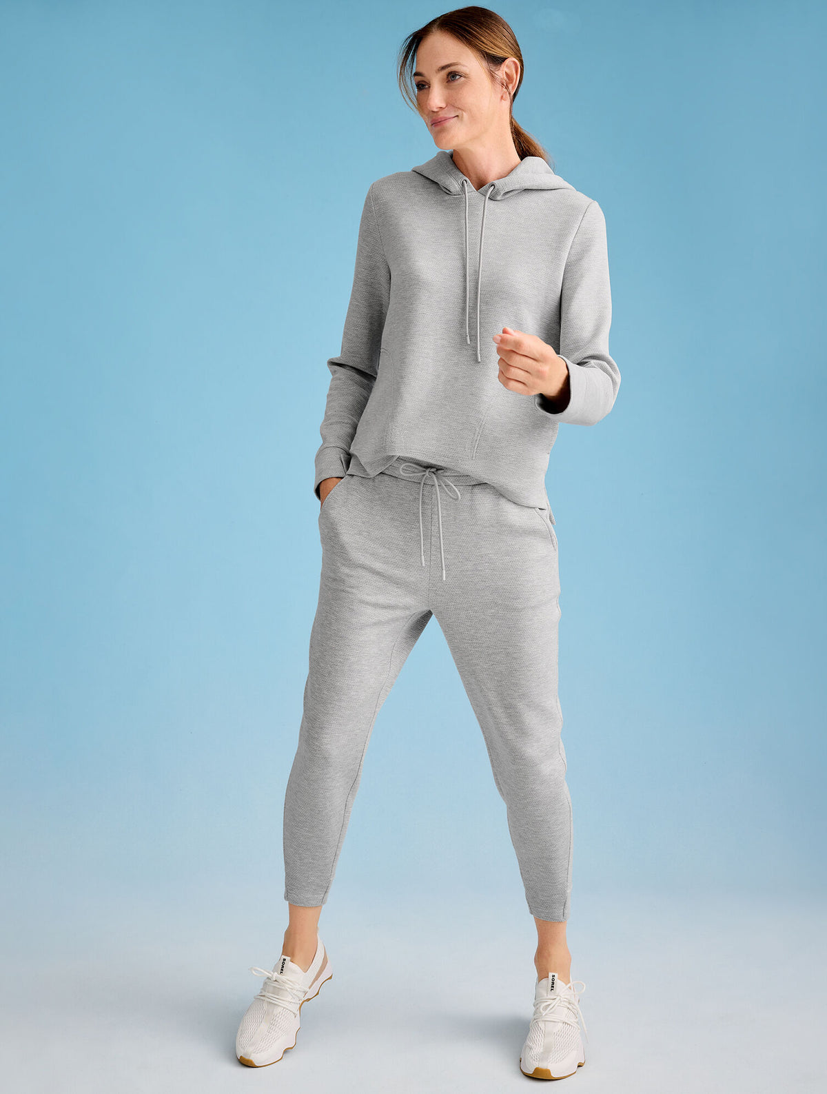 Talbots AIRKNIT STRETCH MESH HOODIE