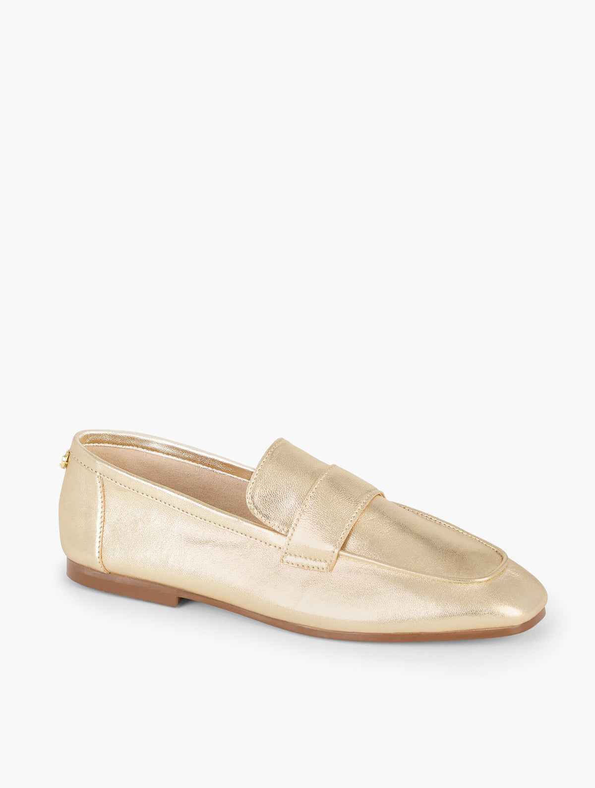 Talbots AUDREY METALLIC NAPPA LOAFERS