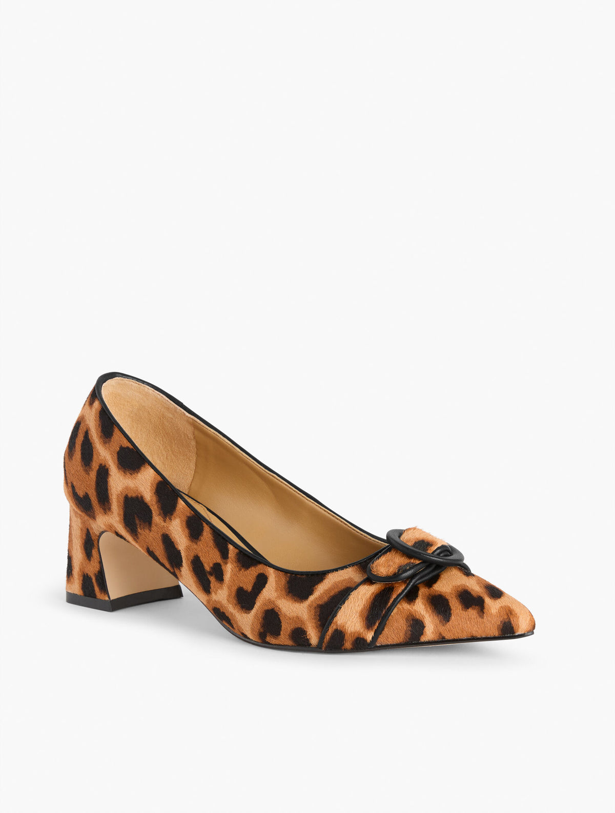 Talbots EDITH FLARE HEEL PUMPS - LEOPARD CALF HAIR