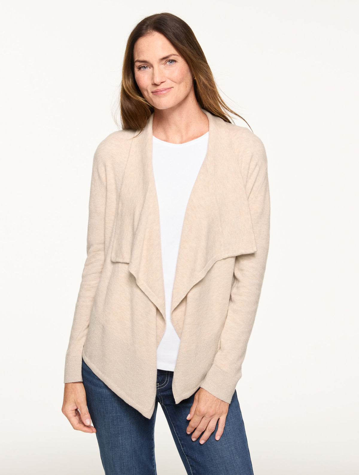 Talbots PLUS EXCLUSIVE METALLIC THREADED FLYAWAY