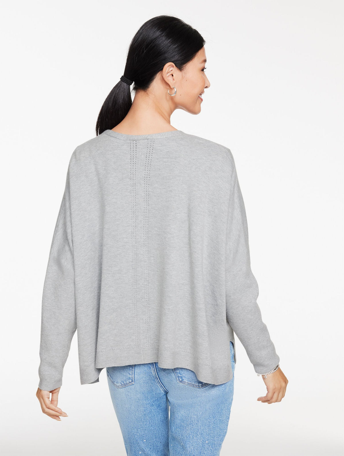 Talbots GATHERED WAIST FLYAWAY CARDIGAN