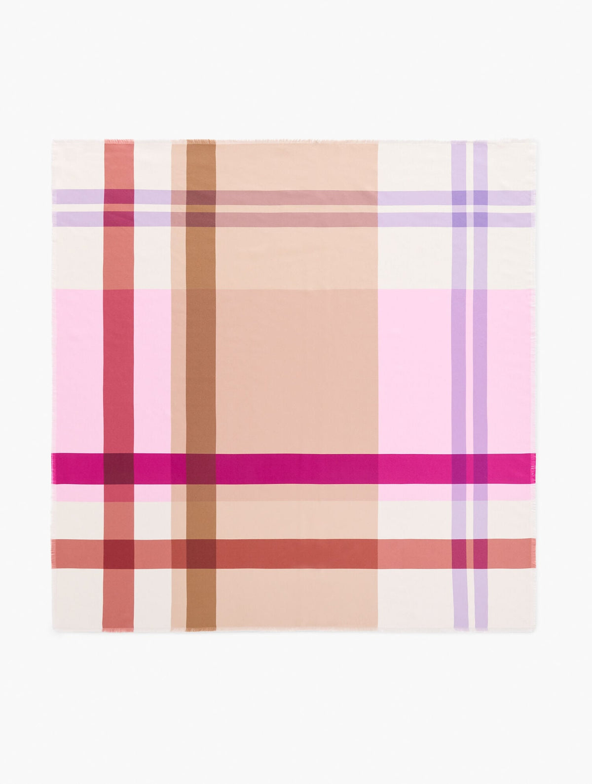 Talbots ECHO PLAID SQUARE SCARF