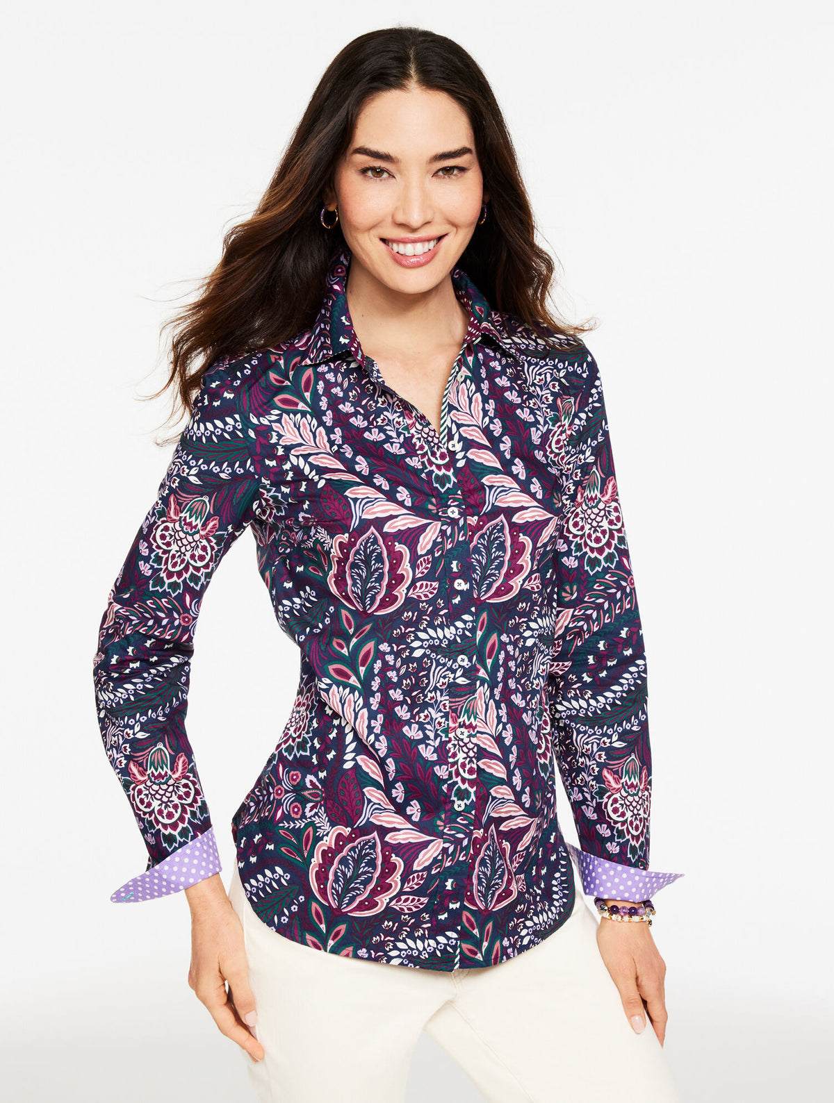 Talbots MODERN CLASSIC SHIRT - PAISLEY BOTANICAL