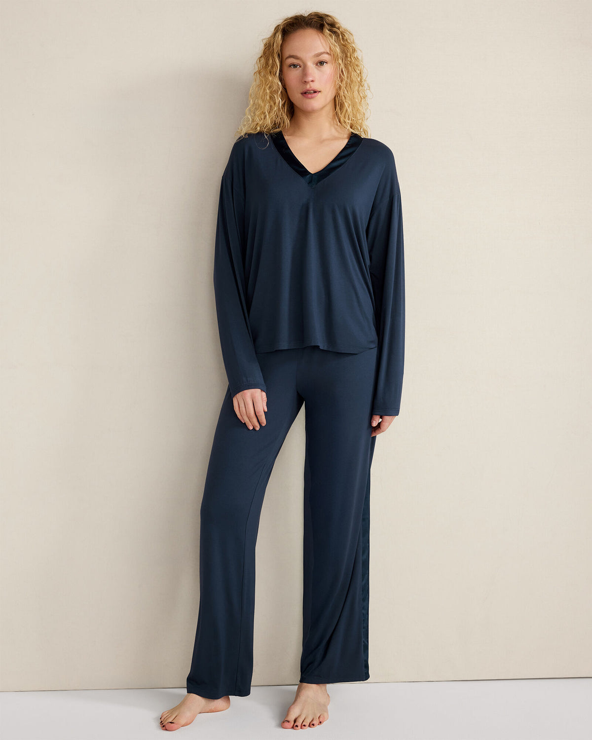 Talbots CALM & COOL LONG SLEEVE SLEEP TOP