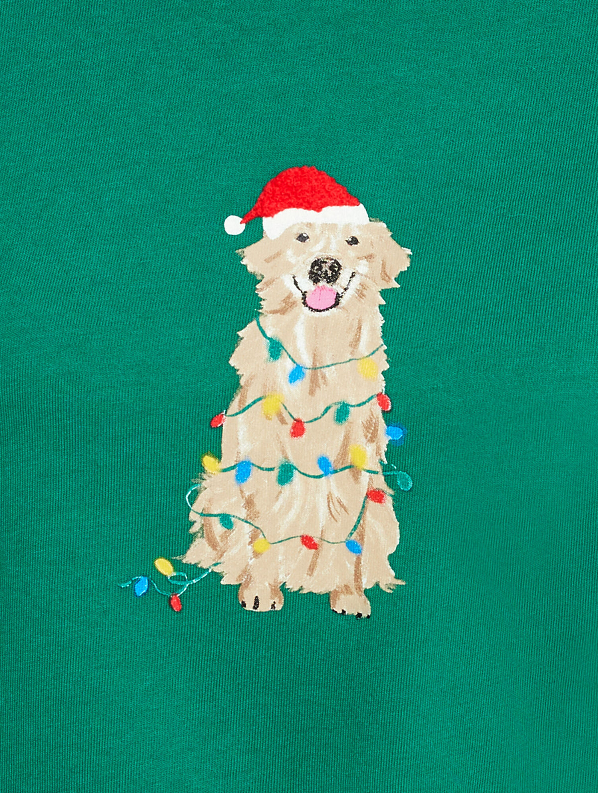 Talbots LONG SLEEVE CREWNECK TEE - FESTIVE DOG
