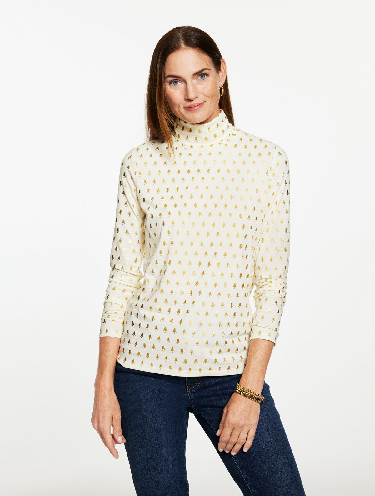 Talbots CLASSIC TURTLENECK - MINI EVERGREENS