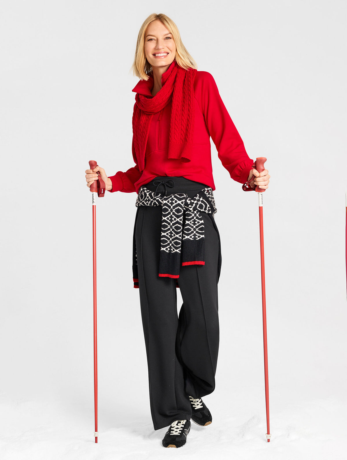 Talbots MOCKNECK SWEATER - LATTICE LODGE
