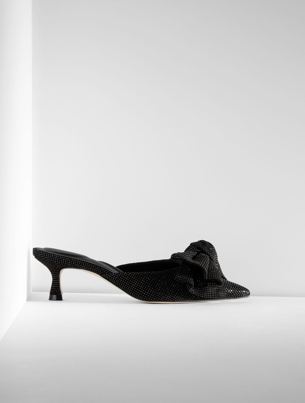 Talbots EMBER BOW CRYSTAL LEATHER MULES