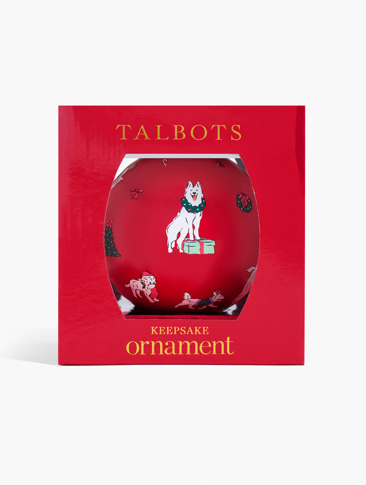 Talbots CHRISTMAS DOG ORNAMENT