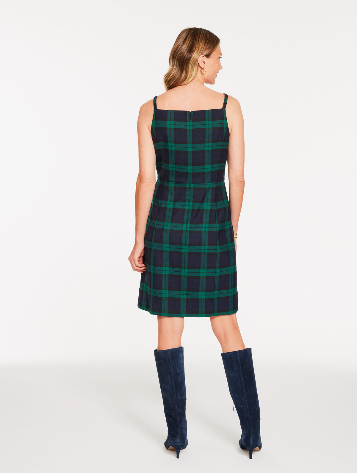 Talbots SLEEVELESS DRESS - DASHING TARTAN