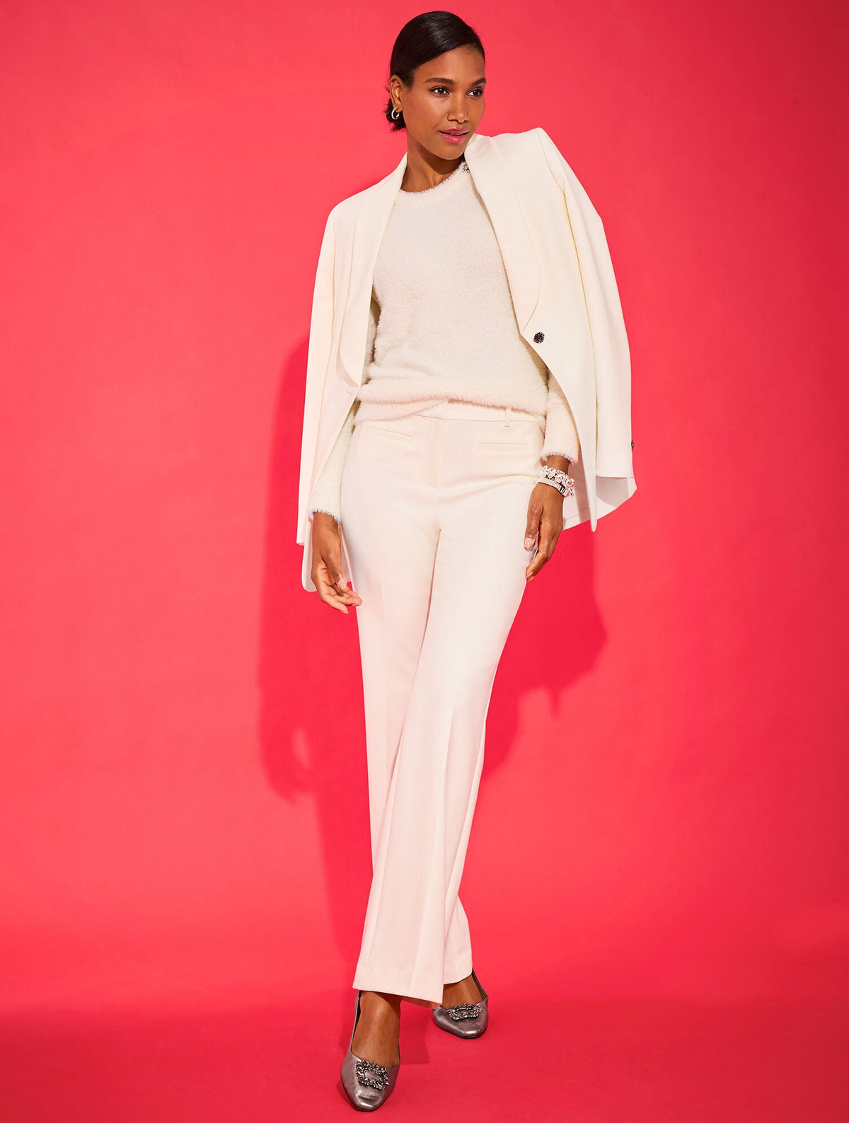 Talbots FLARE LEG TAILORED STRETCH PANTS
