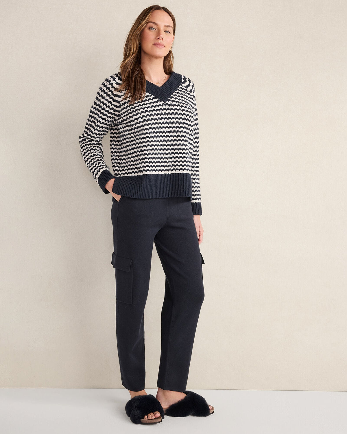 Talbots VISCOSE BLEND CARGO PANTS