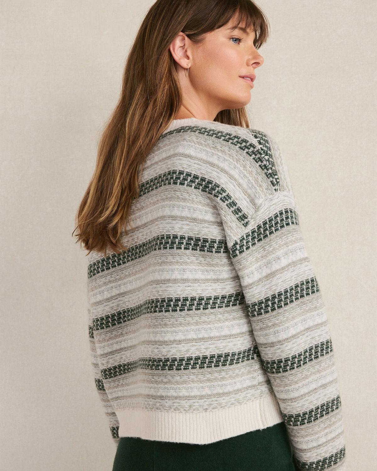 Talbots WOOL BLEND FAIR ISLE CARDIGAN