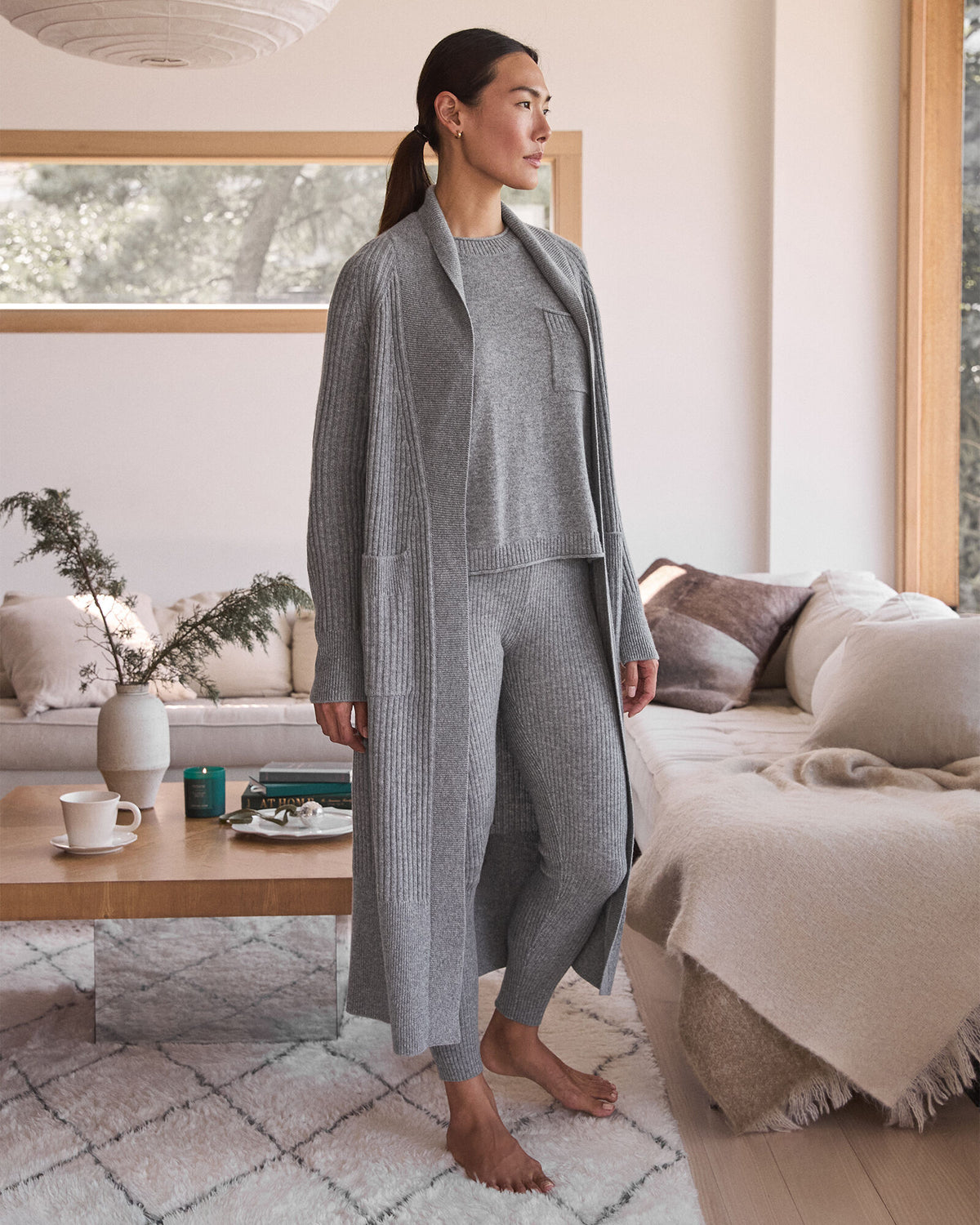 Talbots CASHMERE RIB KNIT LEGGINGS
