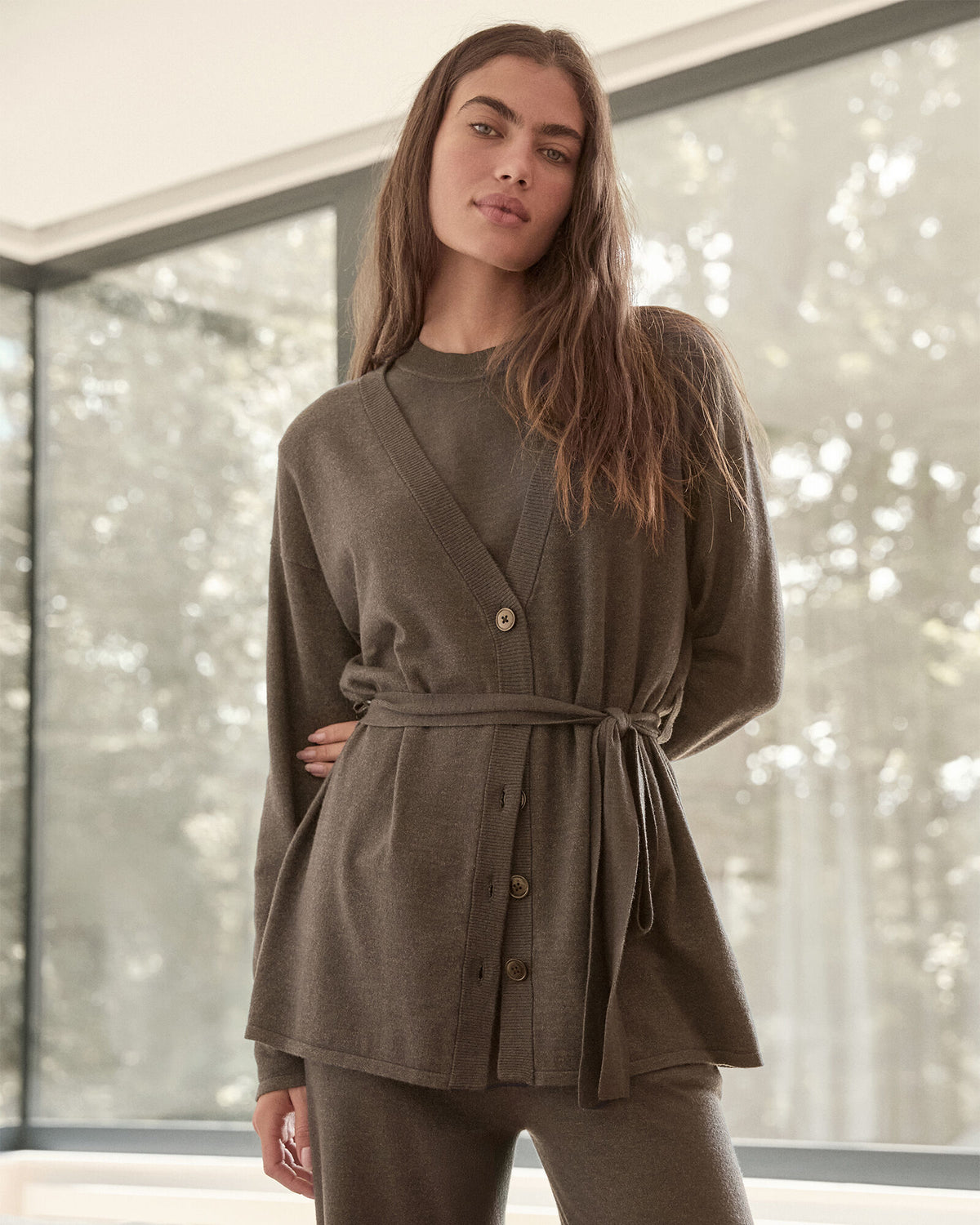 Talbots RELAXED JERSEY CARDIGAN