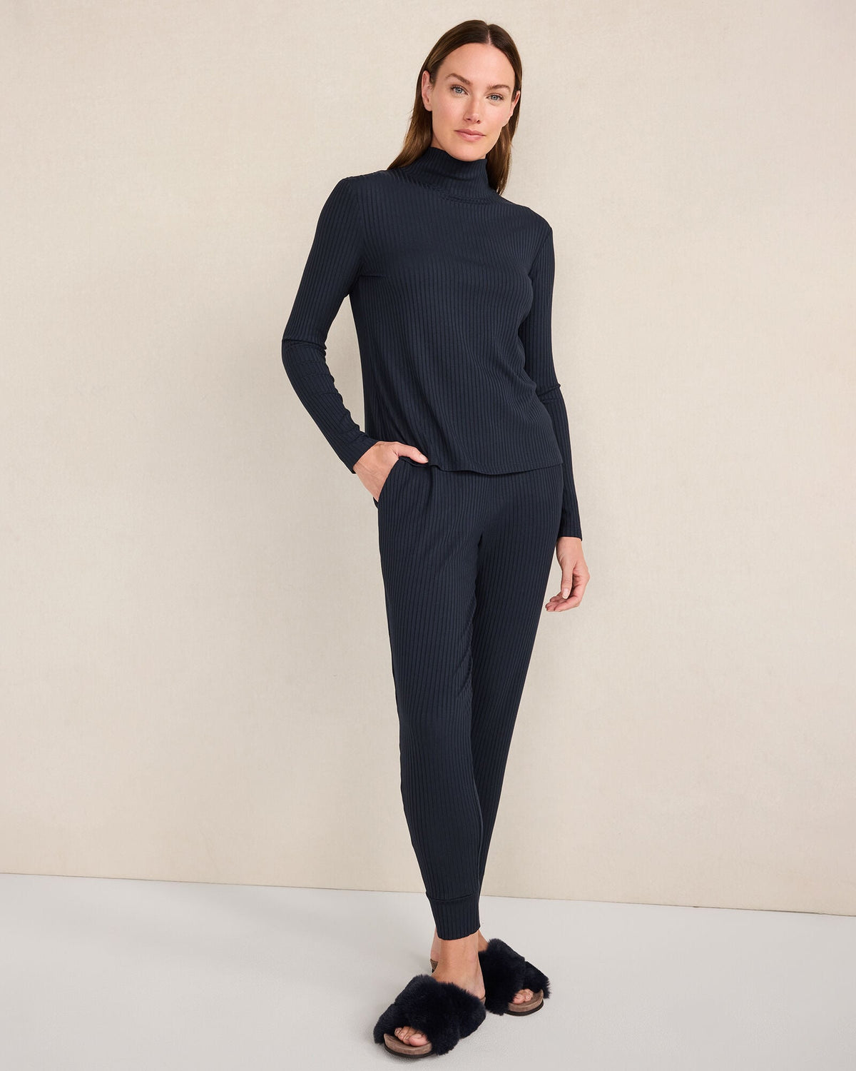 Talbots DRAPEY RIB KNIT TURTLENECK