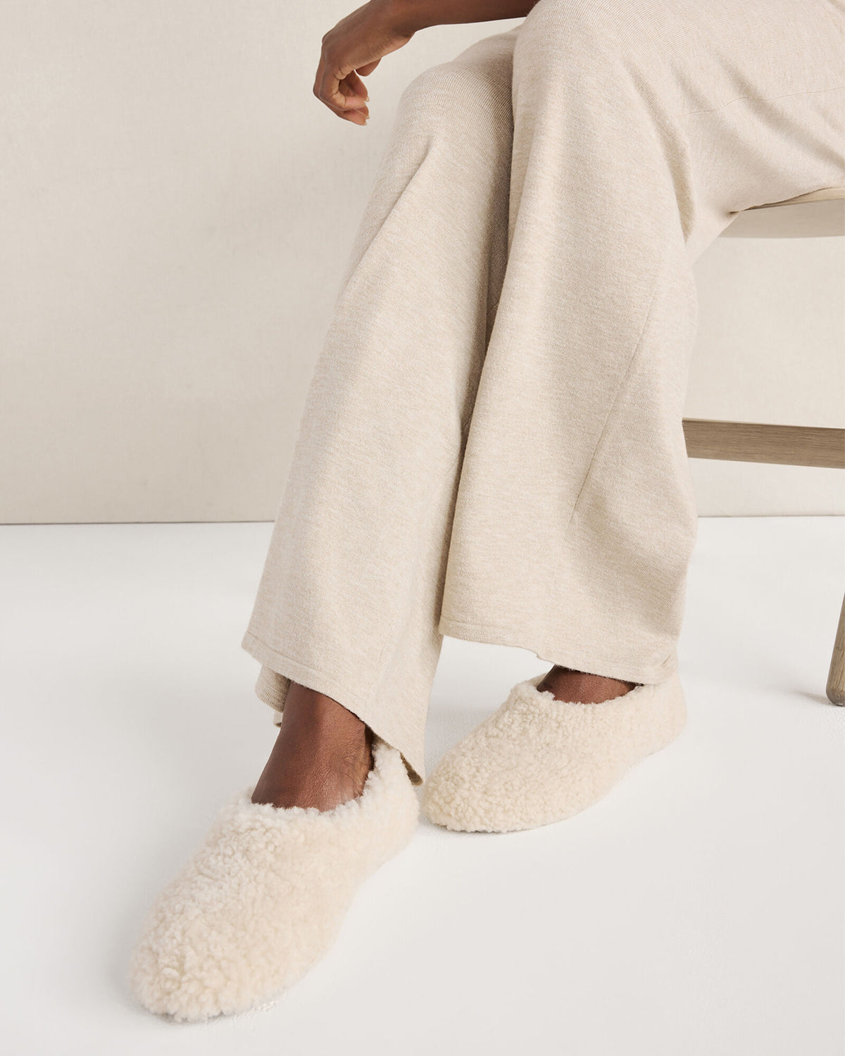 Talbots SHEARLING AND SUEDE SLIPPERS