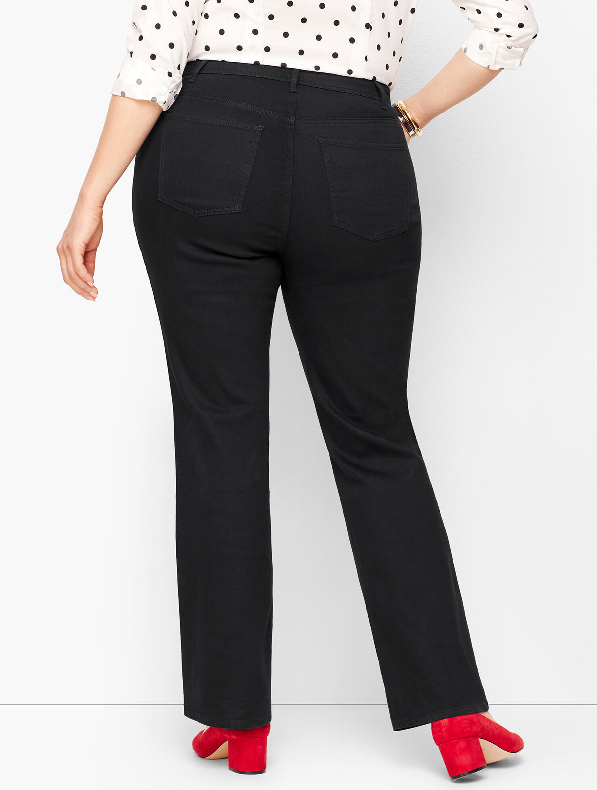 Talbots BARELY BOOT JEANS - BLACK WASH - CURVY FIT