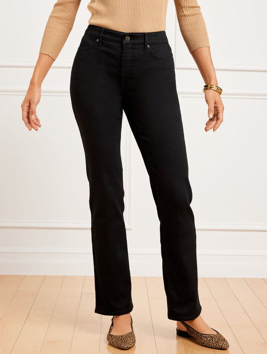 Talbots BARELY BOOT JEANS - BLACK WASH - CURVY FIT