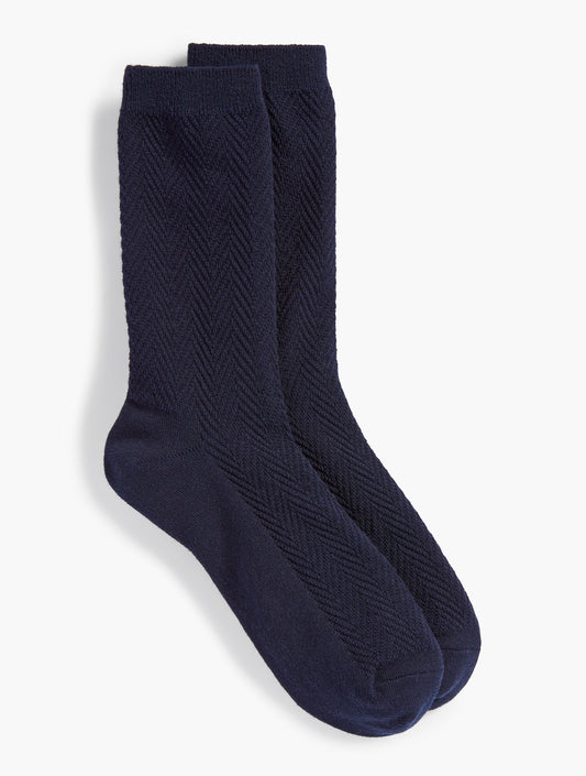 Talbots CHEVRON TROUSER SOCKS
