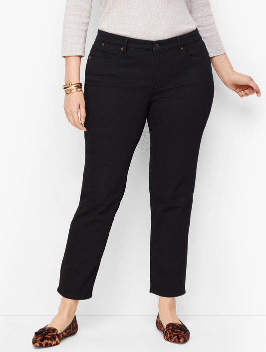 Talbots PLUS SIZE SLIM ANKLE JEANS - BLACK