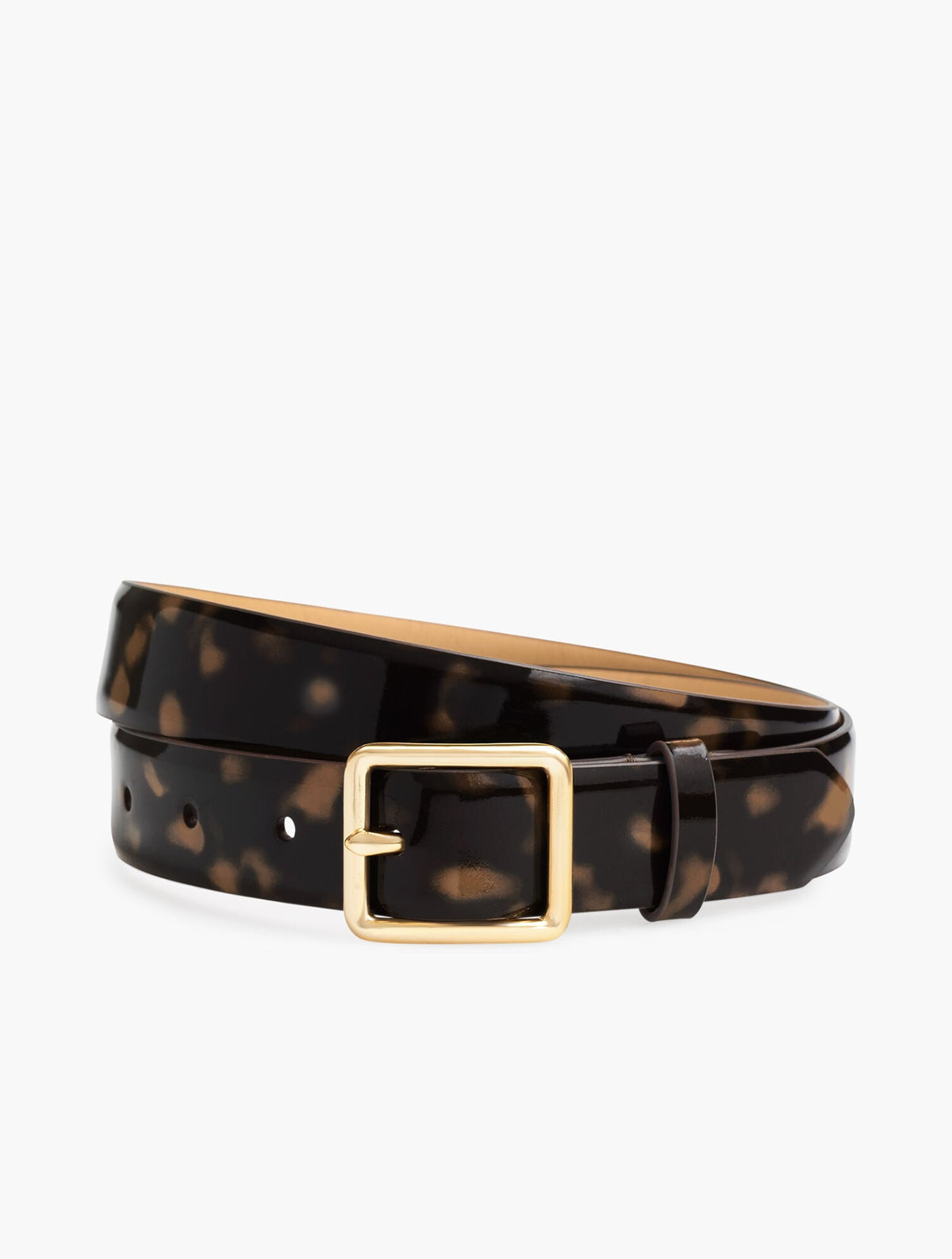 Talbots PATENT LEATHER TORTOISE BELT